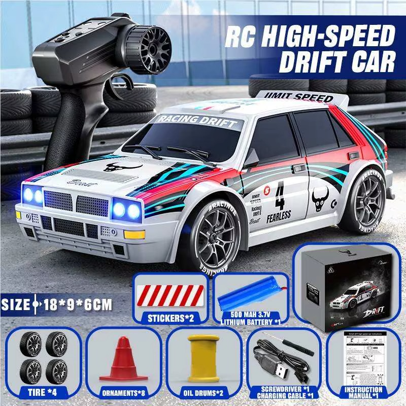 Beast SG204 PRO - 1:24 Scale 4WD RC Drift Car - 2.4GHz High-Speed Racing Car with Gyro Stability, LED Lights & Drift/Racing Tires RTR