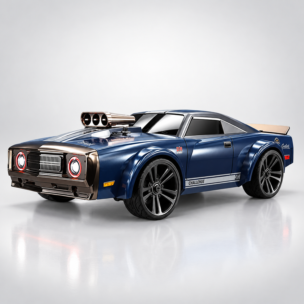 SCY-16303 Hurricane - 1:16 Scale 4WD High-Speed RC Drift Car RTR | 2.4GHz Remote Control | LED Lights | Rechargeable 7.4V Battery | Extra Drift Tires