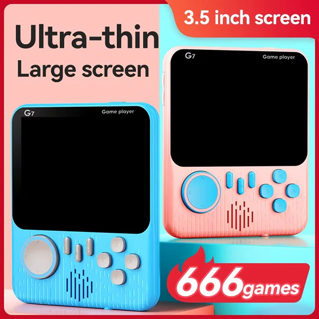 G7 Handheld Video Game Console for Kids | Portable Retro Gaming Console with Built-in Games, Color Display & On-the-Go Entertainment