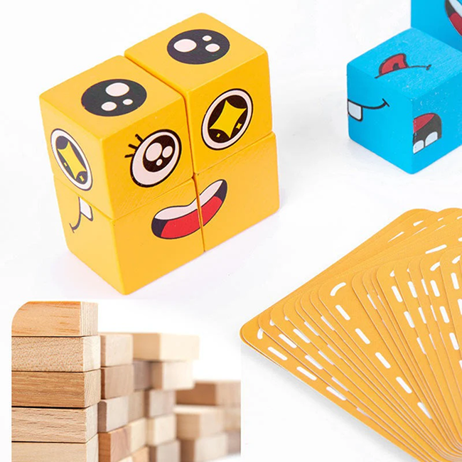 Emoji Crazy Face Puzzle Game for Kids | Fun Expression Matching Board Game for Brain Development, Family Play & Learning - 9115