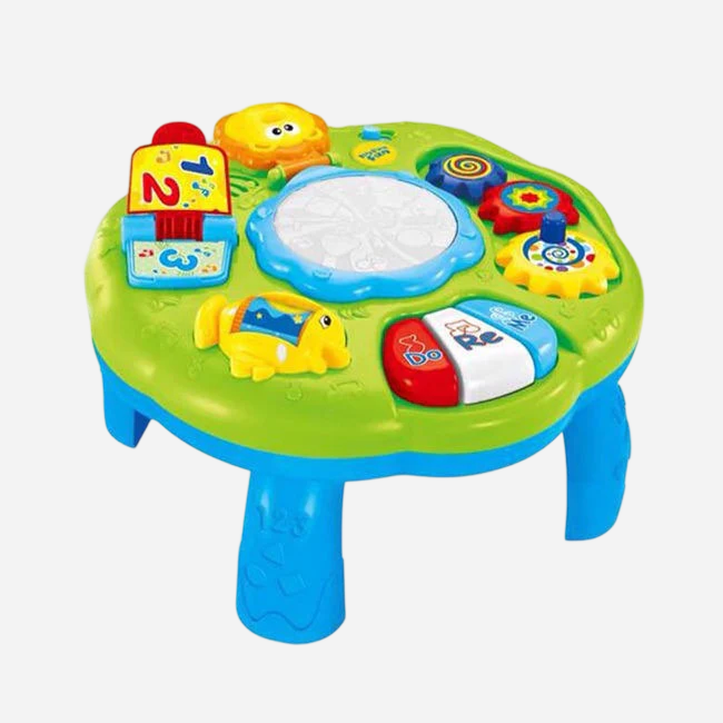 Musical & Learning Activity Toy with Lights, Music, Numbers, Shape Recognition & Interactive Sensory Play for Toddlers 18 Months+