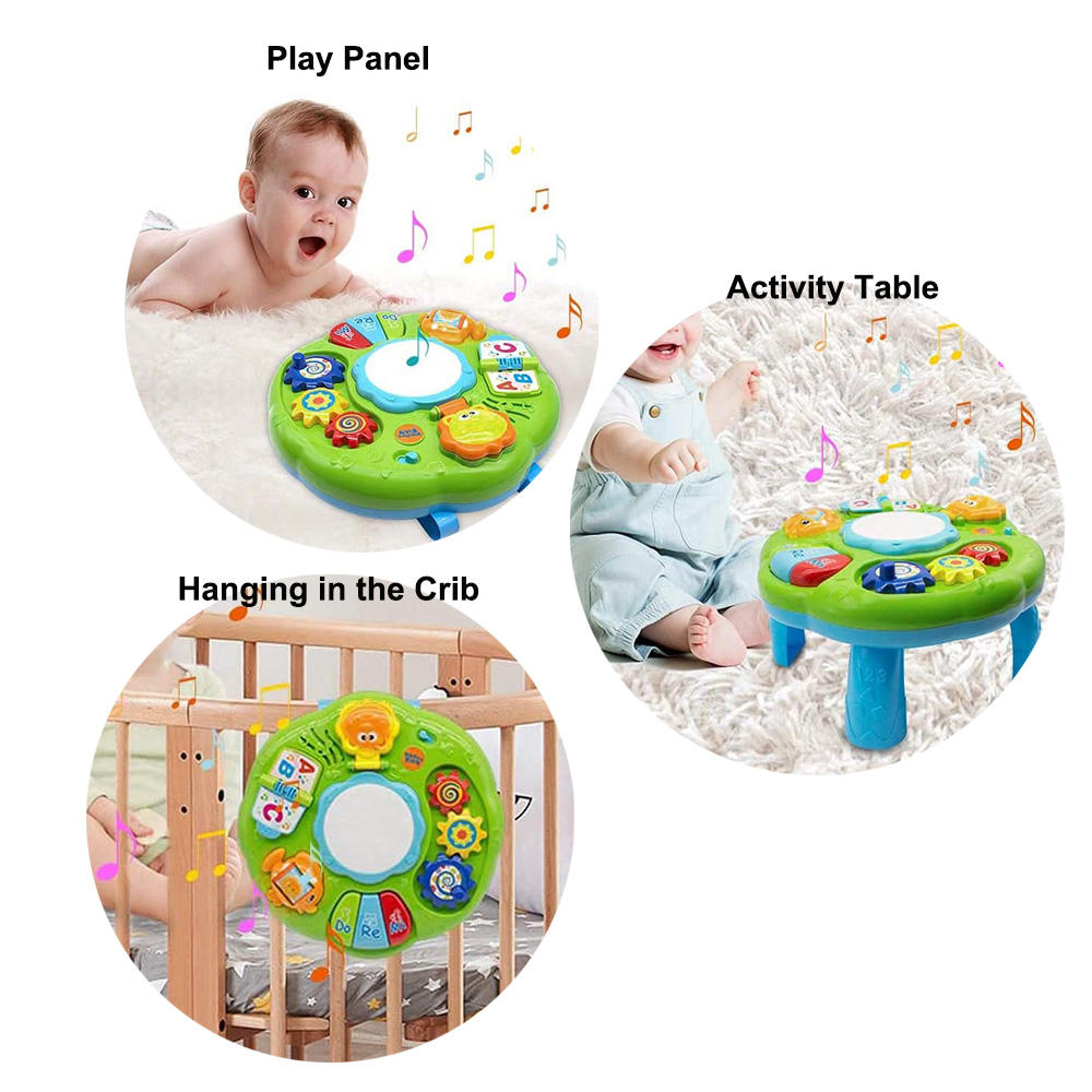 Musical & Learning Activity Toy with Lights, Music, Numbers, Shape Recognition & Interactive Sensory Play for Toddlers 18 Months+