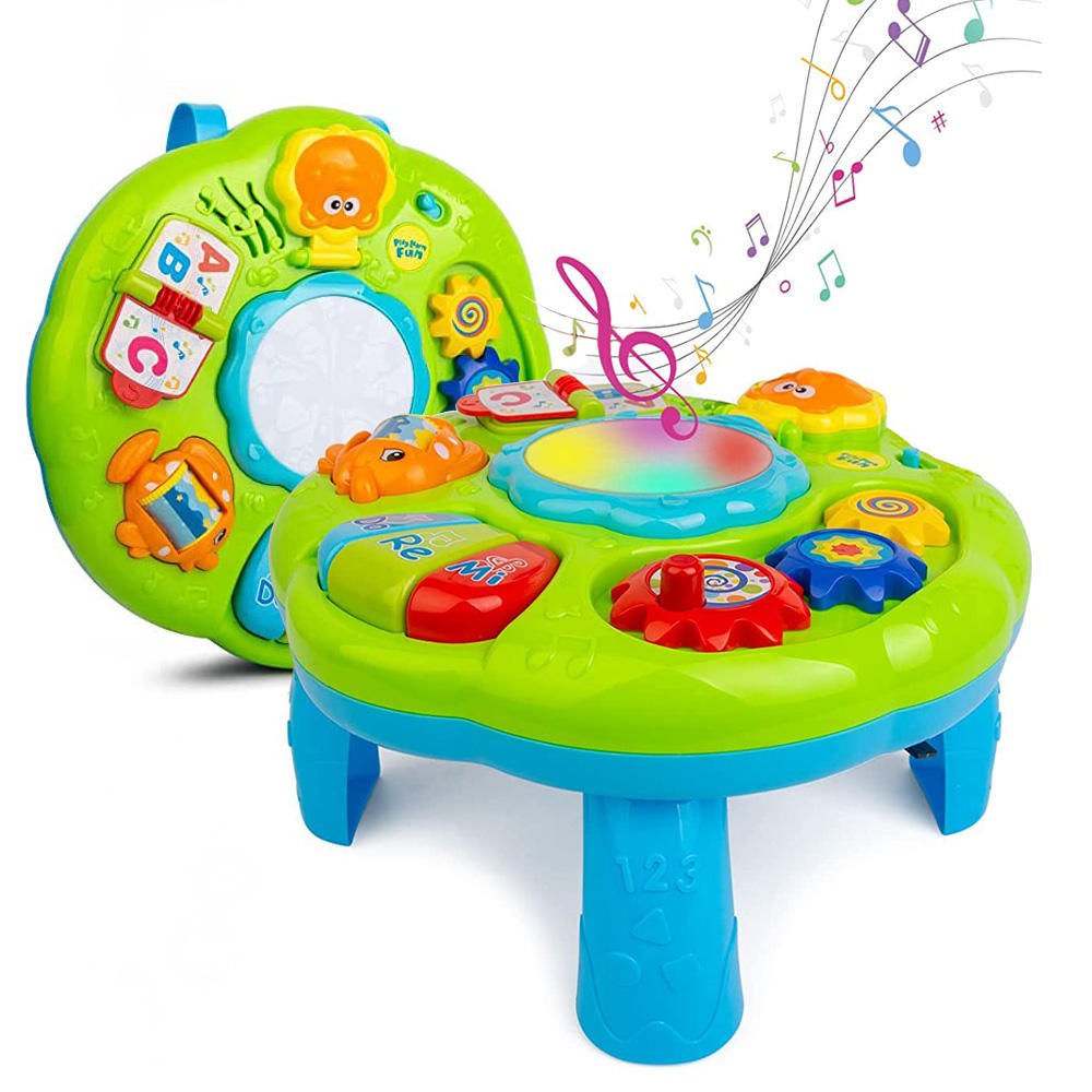 Musical & Learning Activity Toy with Lights, Music, Numbers, Shape Recognition & Interactive Sensory Play for Toddlers 18 Months+