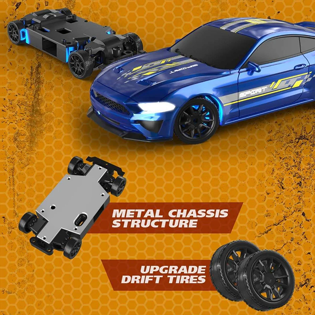 1:43 Scale 4WD RC Drift Car 2.4GHz Mini Remote Control Racing Car Toy - 8500