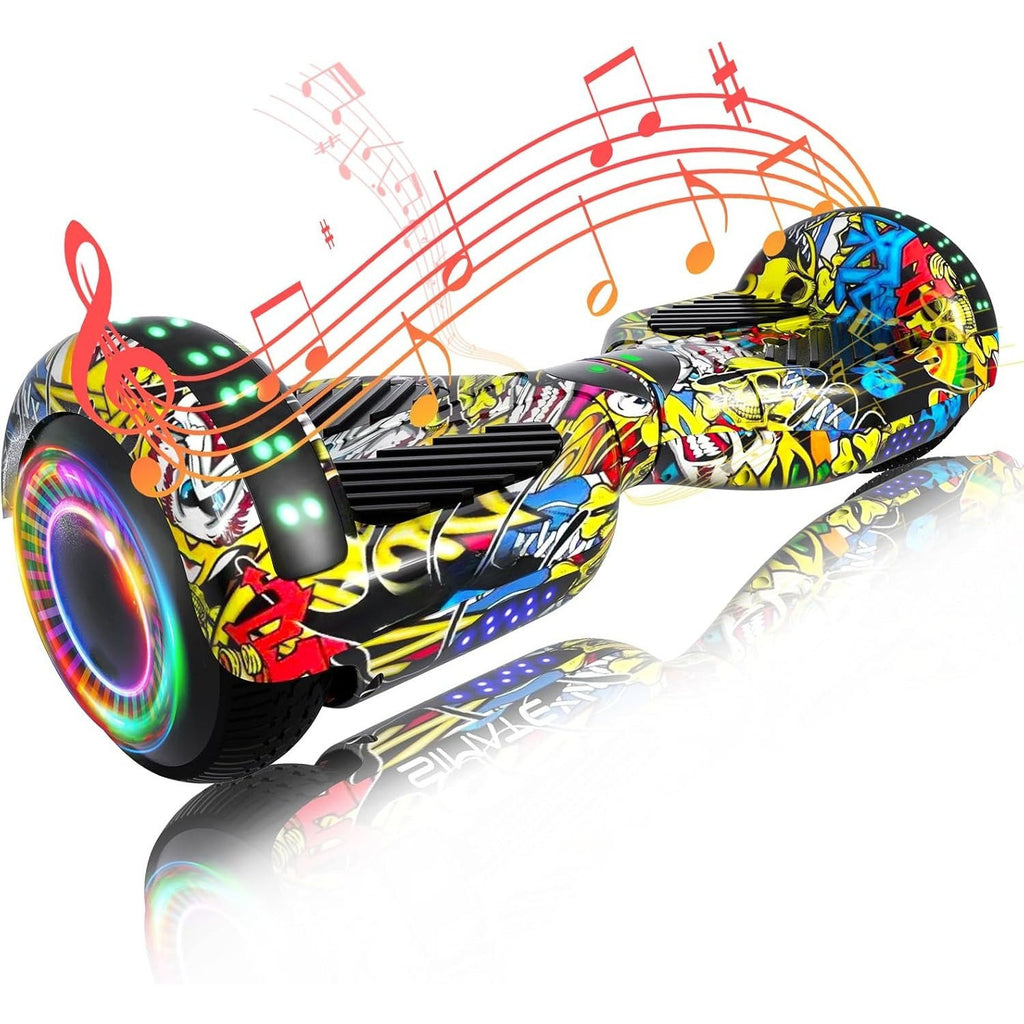 Smart 6.5 Inch Hoverboard Metal Wheel Electric Balance Scooter Ride-On for Kids & Adults