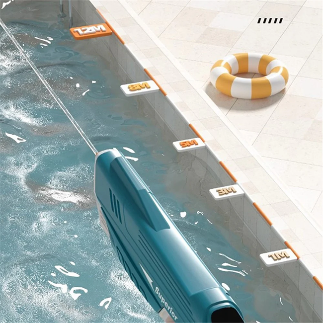 Electric Automatic Water Gun with Auto Water Absorption & High-Pressure Spray | Rechargeable Summer Water Fight Toy - LMI-WG-2302B