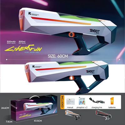 Summer Fun Kids Water Blaster Toy, Outdoor Beach & Pool Squirt Gun, Durable Plastic Water Shooting Game Toy for Active Outdoor Play - LMI-WG-SQ06B - alternate view