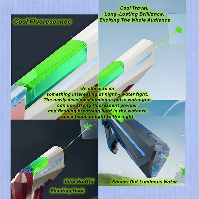 Rechargeable Electric Water Blaster Gun | Automatic Long-Range Water Shooter for Pool, Beach & Outdoor Play - LMI-WG-SQ08A