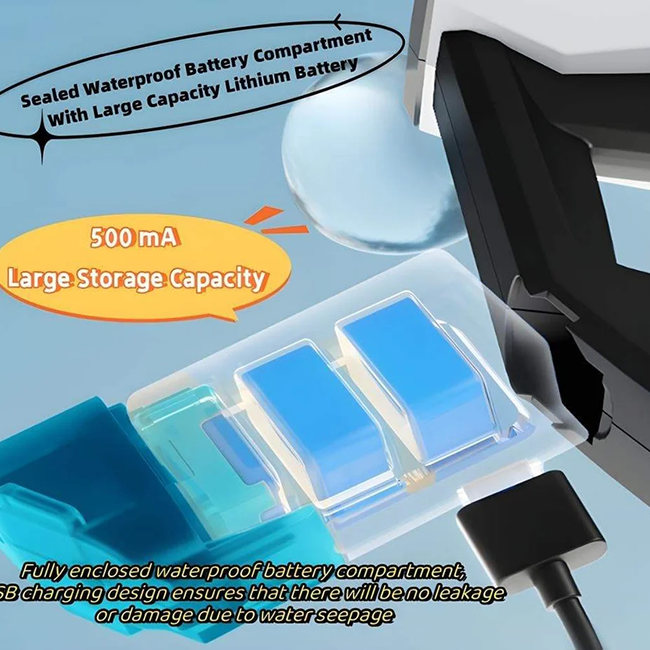 Rechargeable Electric Water Blaster Gun | Automatic Long-Range Water Shooter for Pool, Beach & Outdoor Play - LMI-WG-SQ08A