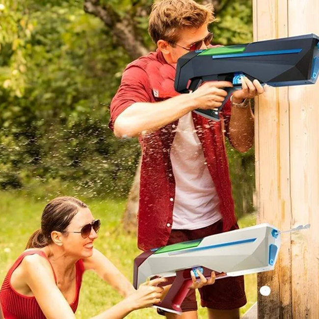 Rechargeable Electric Water Blaster Gun | Automatic Long-Range Water Shooter for Pool, Beach & Outdoor Play - LMI-WG-SQ08A