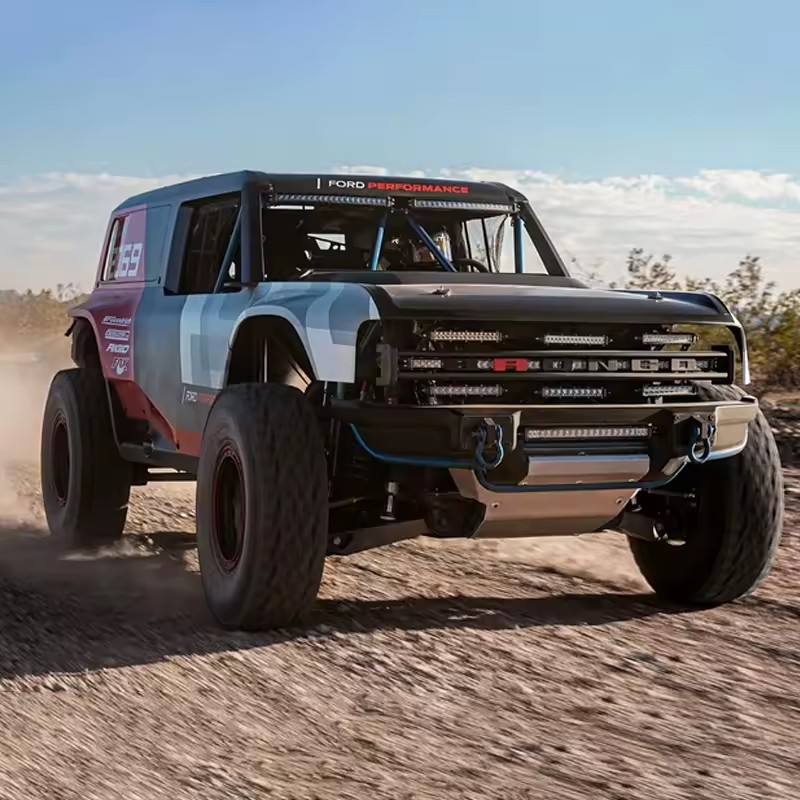 MJX Hyper Go H12P - 1:12 Licensed Ford Bronco R Baja 1000 4WD Brushless RC Rock Crawler with LED Lights & 2.4GHz Remote
