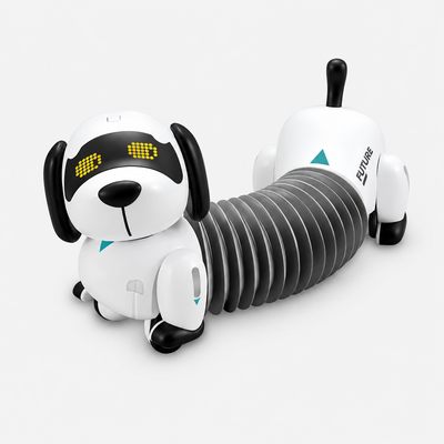 Smart Dachshund Robot Dog Toy Remote Control Interactive Electronic Pet with Touch Sensor Follow Function Music Dance Walking for Kids - K22