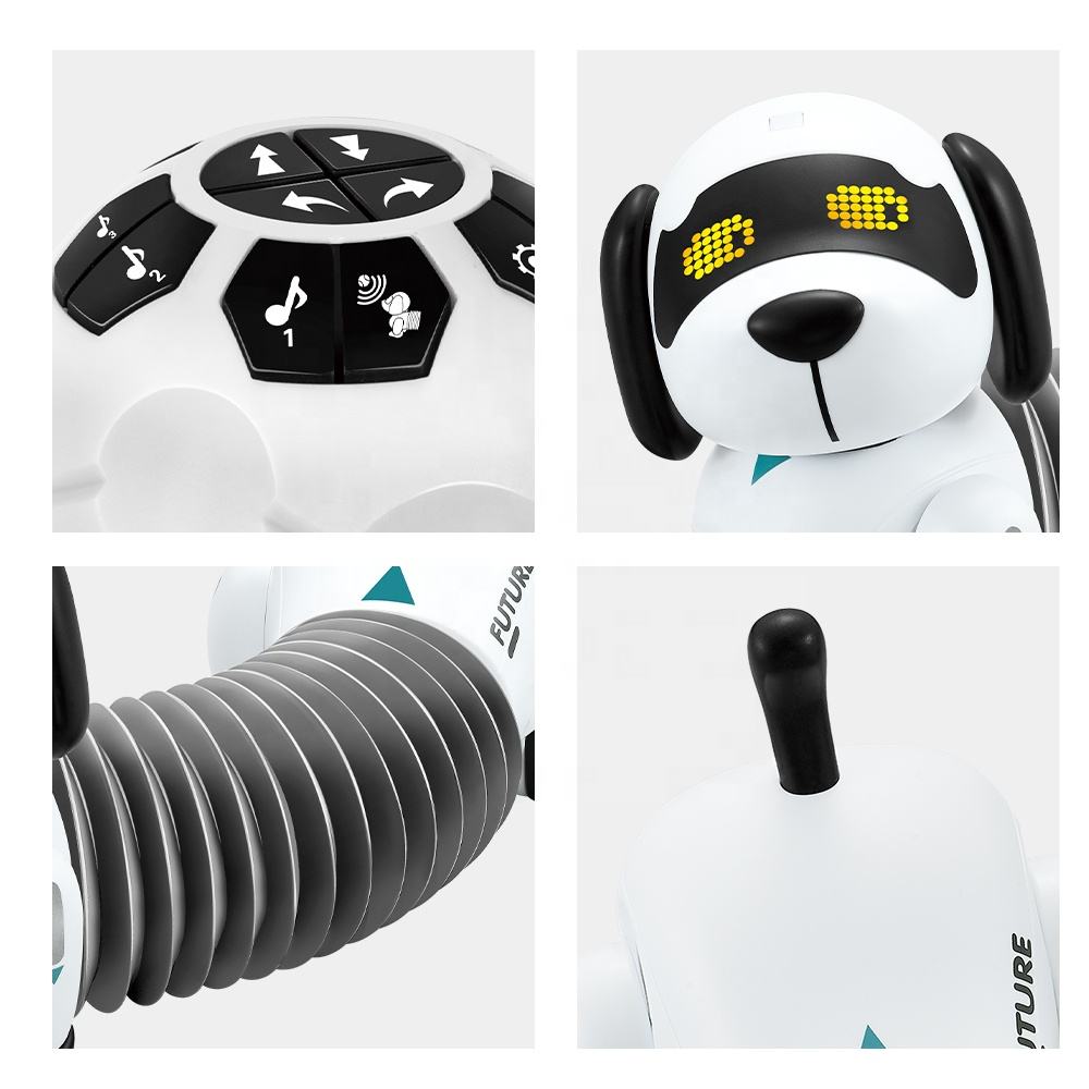 Smart Dachshund Robot Dog Toy Remote Control Interactive Electronic Pet with Touch Sensor Follow Function Music Dance Walking for Kids - K22