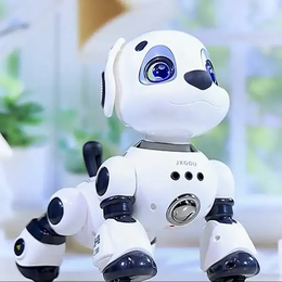 Remote Control Intelligent Robot Dog | Programmable Stunt Robotic Pet with Lights, Music and Interactive Actions - 688A-10 secondary
