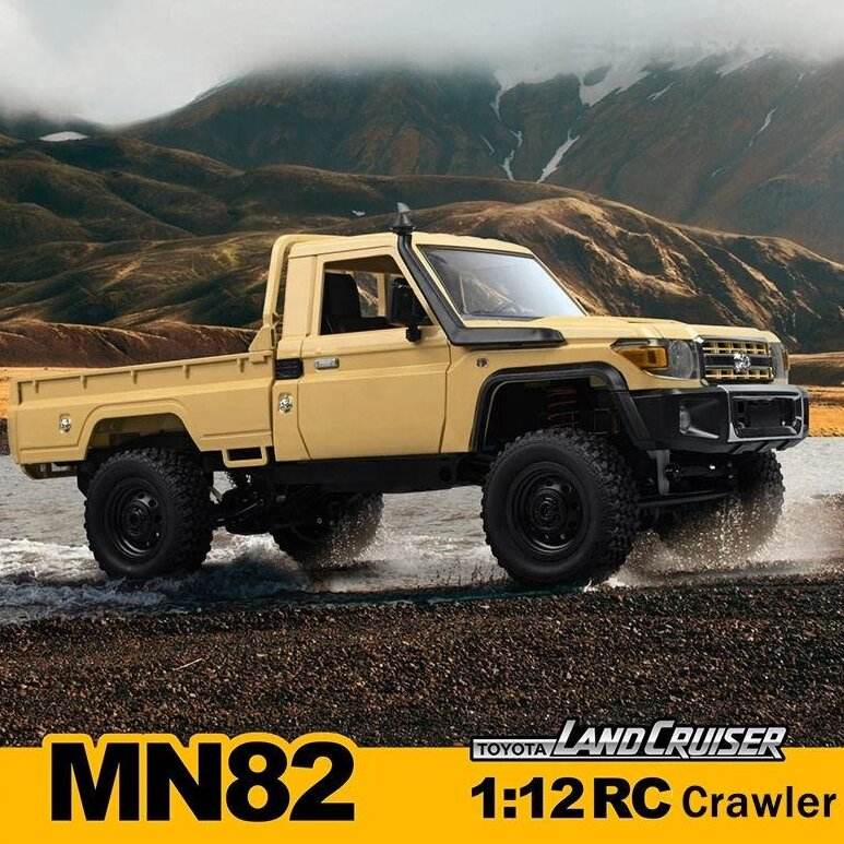 MNRC MN82 1:12 Toyota Land Cruiser LC79 RC Rock Crawler | 4WD 2.4GHz Full Proportional Off-Road Pickup Truck with LED Lights