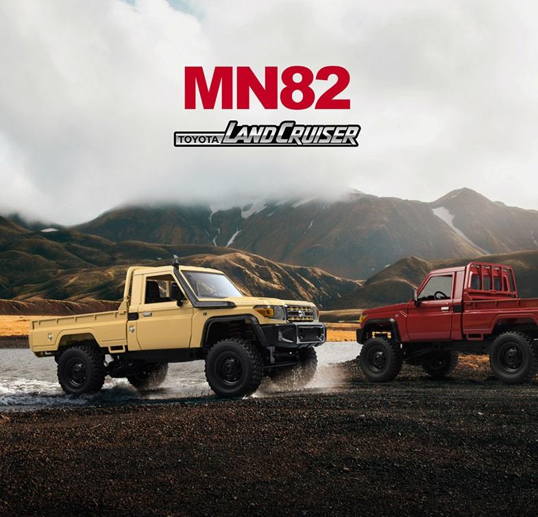 MNRC MN82 1:12 Toyota Land Cruiser LC79 RC Rock Crawler | 4WD 2.4GHz Full Proportional Off-Road Pickup Truck with LED Lights
