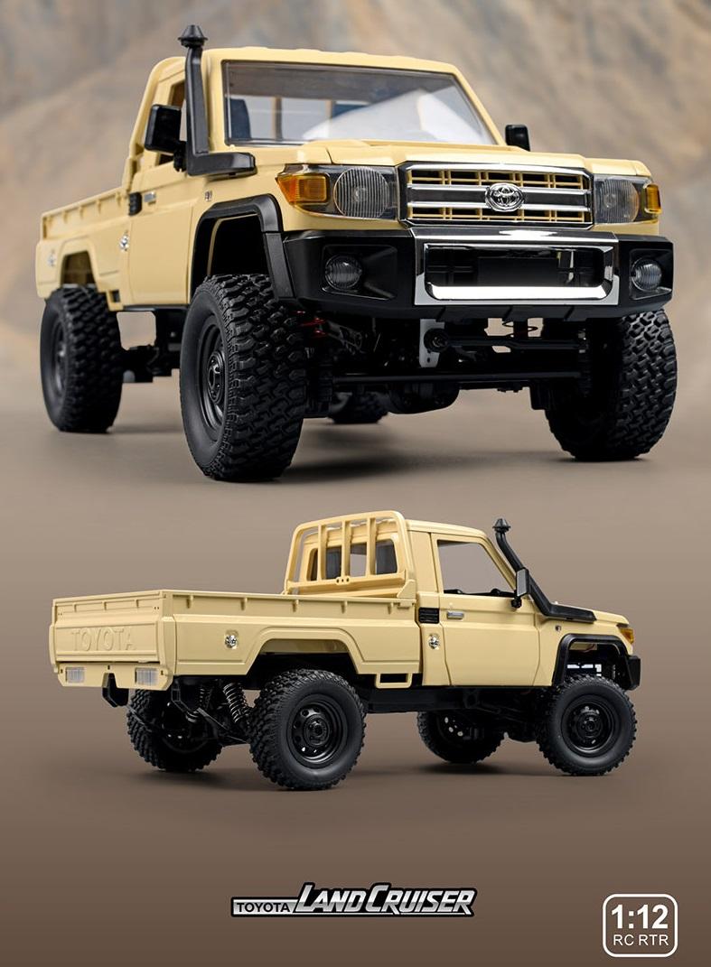 MNRC MN82 1:12 Toyota Land Cruiser LC79 RC Rock Crawler | 4WD 2.4GHz Full Proportional Off-Road Pickup Truck with LED Lights