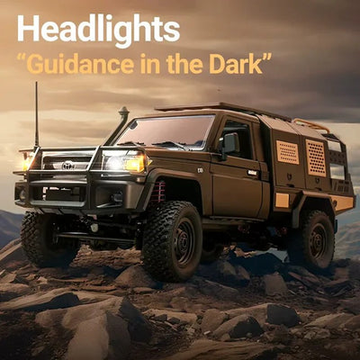 MNRC - MN82S Land Cruiser RC Car 1:12 4WD Off-Road Truck | 2.4GHz Remote Control with LED Lights & Rechargeable Battery - alternate view