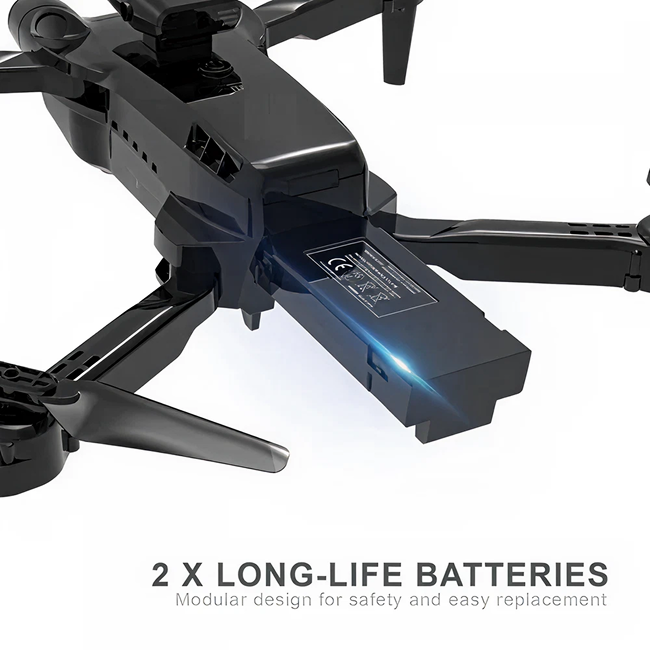 F22 Foldable RC Drone with Dual Camera | 2.4 GHz Remote | Headless Mode | Altitude Hold | LED Lights