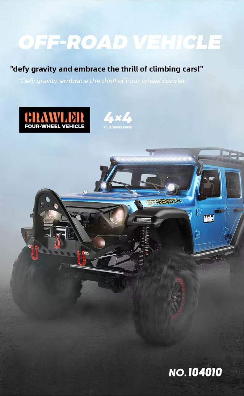WLtoys 104010 1/10 RC Car 2.4GHz Remote Control High-Speed Drift 4x4 Climbing Truck Ready-to-Go description image 4