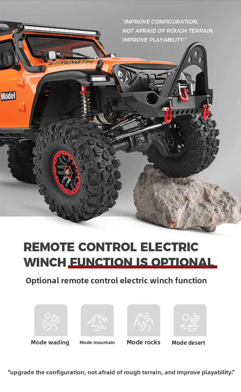 WLtoys 104010 1/10 RC Car 2.4GHz Remote Control High-Speed Drift 4x4 Climbing Truck Ready-to-Go description image 6