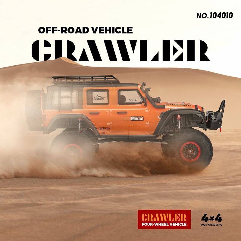 WLtoys 104010 1/10 RC Car 2.4GHz Remote Control High-Speed Drift 4x4 Climbing Truck Ready-to-Go