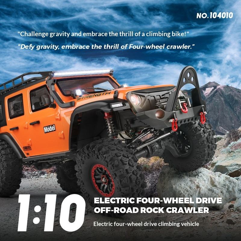 WLtoys 104010 1/10 RC Car 2.4GHz Remote Control High-Speed Drift 4x4 Climbing Truck Ready-to-Go