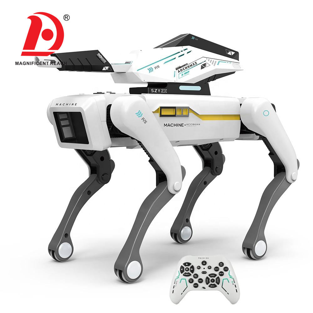AI Smart Robot Dog Remote Control Interactive Voice Mechanical Walking Electronic Pet Toy with LED Lights Music Dance Storytelling for Kids