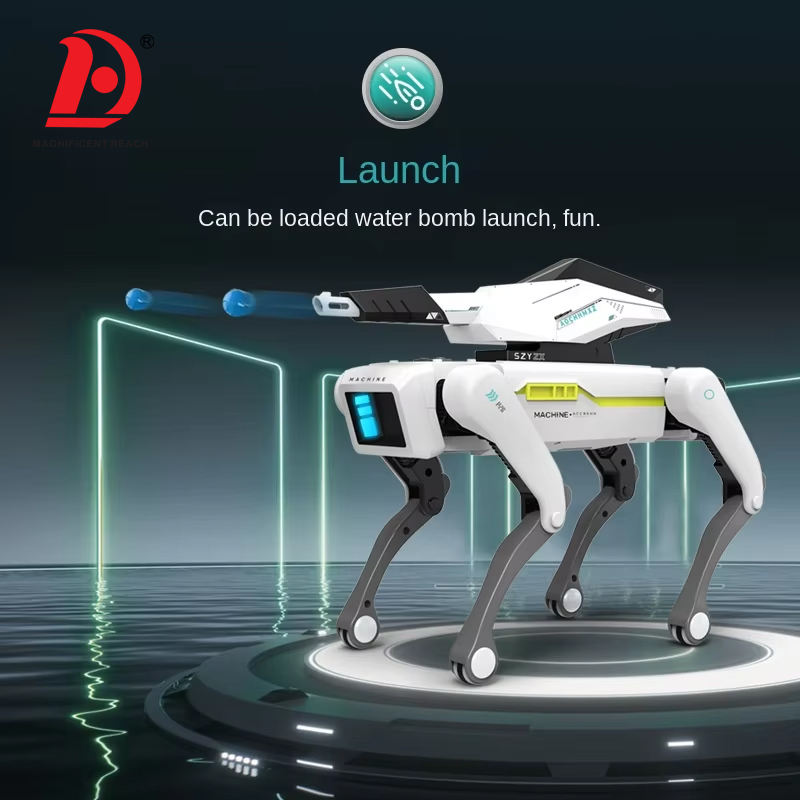 AI Smart Robot Dog Remote Control Interactive Voice Mechanical Walking Electronic Pet Toy with LED Lights Music Dance Storytelling for Kids