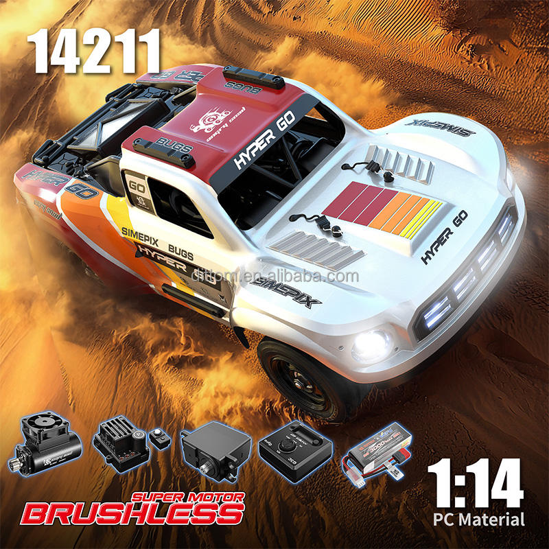 MJX Hyper Go 14211 - 1:14 Brushless RC Short Course Truck | 4WD 2.4GHz High-Speed Off-Road Racer with Oil-Filled Shocks