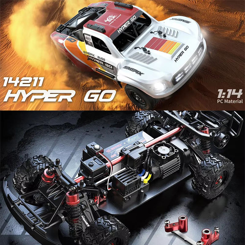 MJX Hyper Go 14211 - 1:14 Brushless RC Short Course Truck | 4WD 2.4GHz High-Speed Off-Road Racer with Oil-Filled Shocks