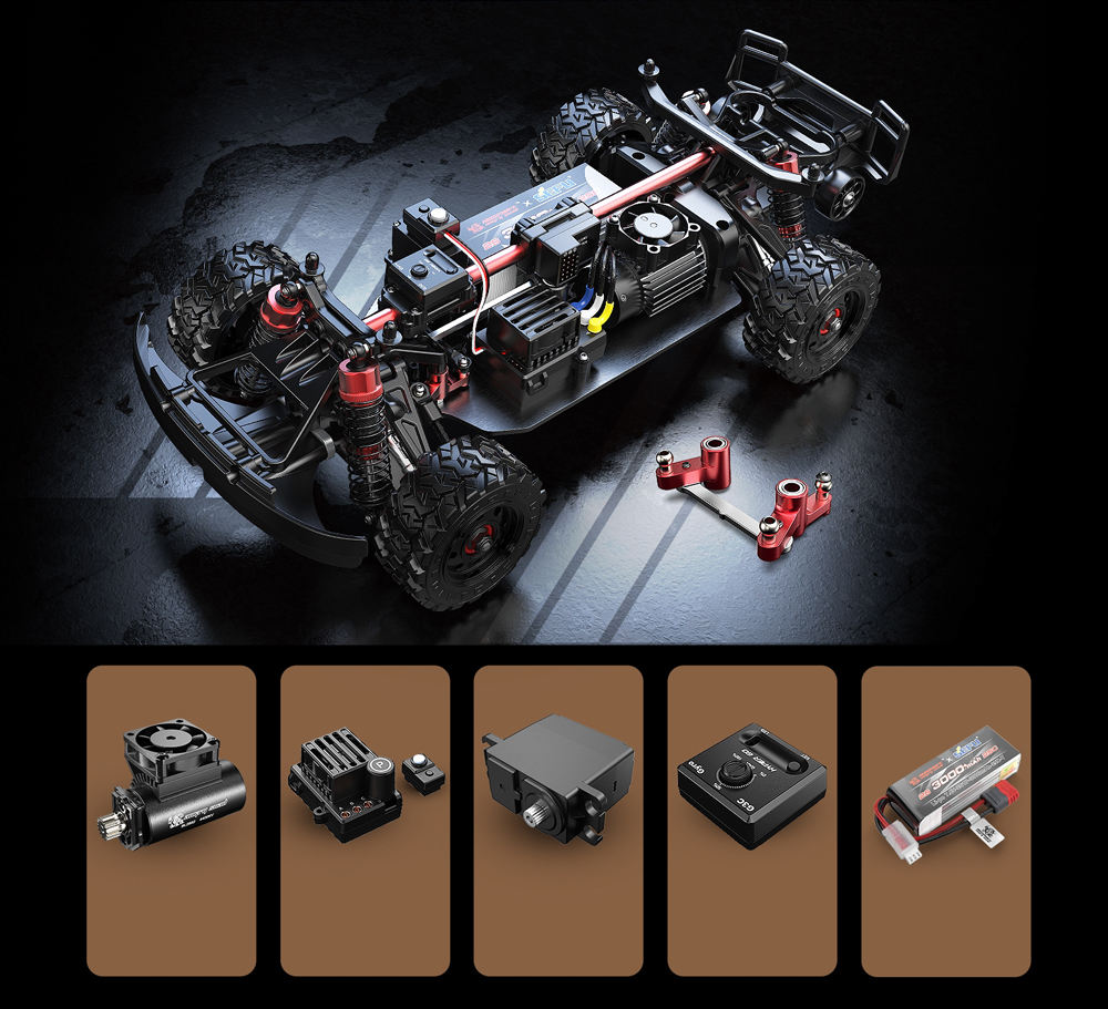 MJX Hyper Go 14211 - 1:14 Brushless RC Short Course Truck | 4WD 2.4GHz High-Speed Off-Road Racer with Oil-Filled Shocks