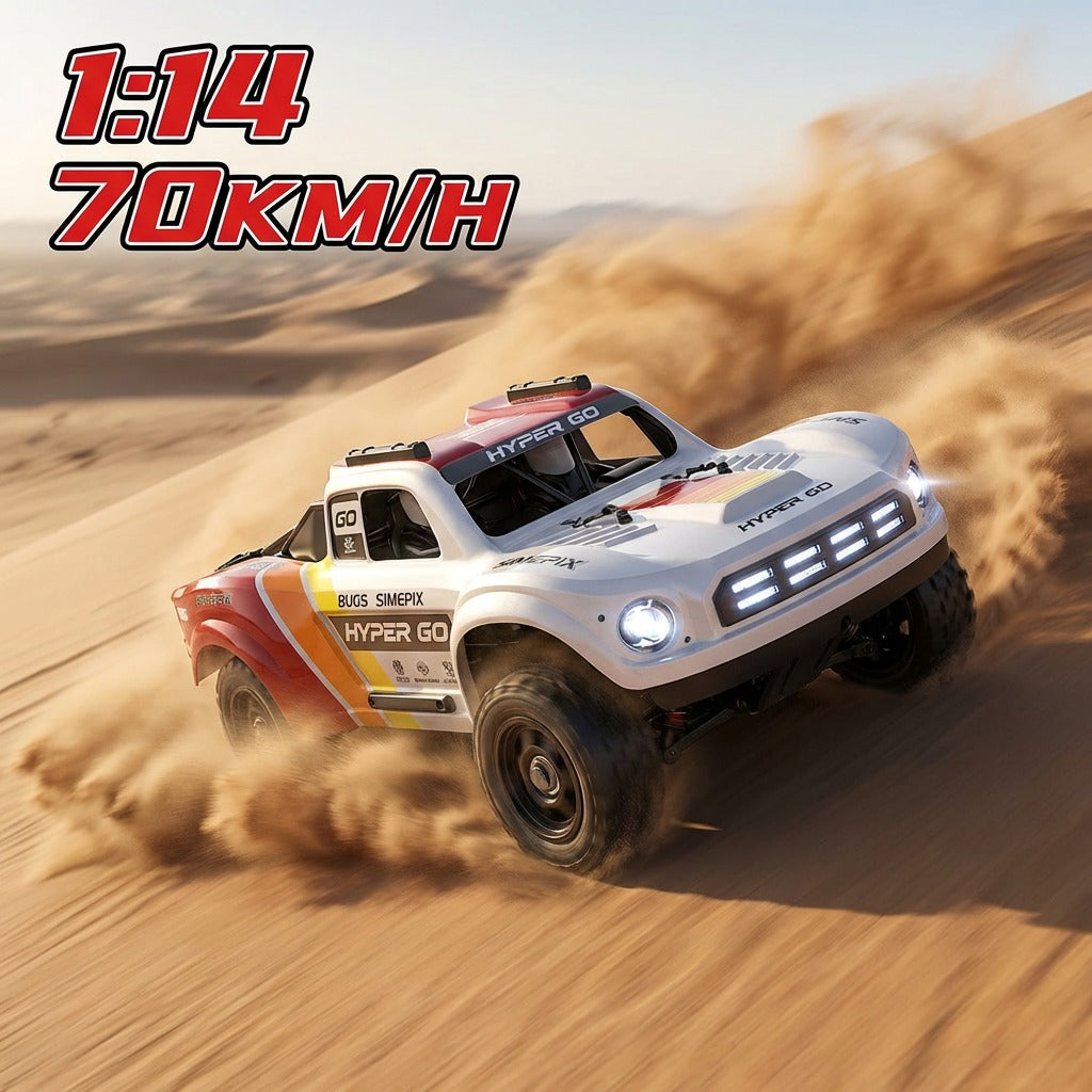 MJX Hyper Go 14211 - 1:14 Brushless RC Short Course Truck | 4WD 2.4GHz High-Speed Off-Road Racer with Oil-Filled Shocks
