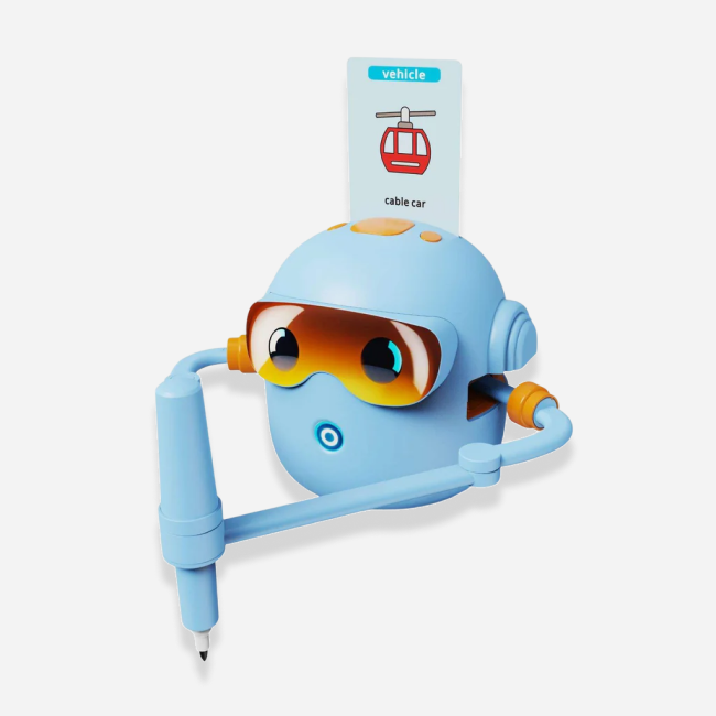 Kids Educational Intelligent Drawing Robot Toy | Smart Projection Art Learning Machine with Drawing Cards, STEM Creative Toy for Kids (Boys & Girls) - JQR-02