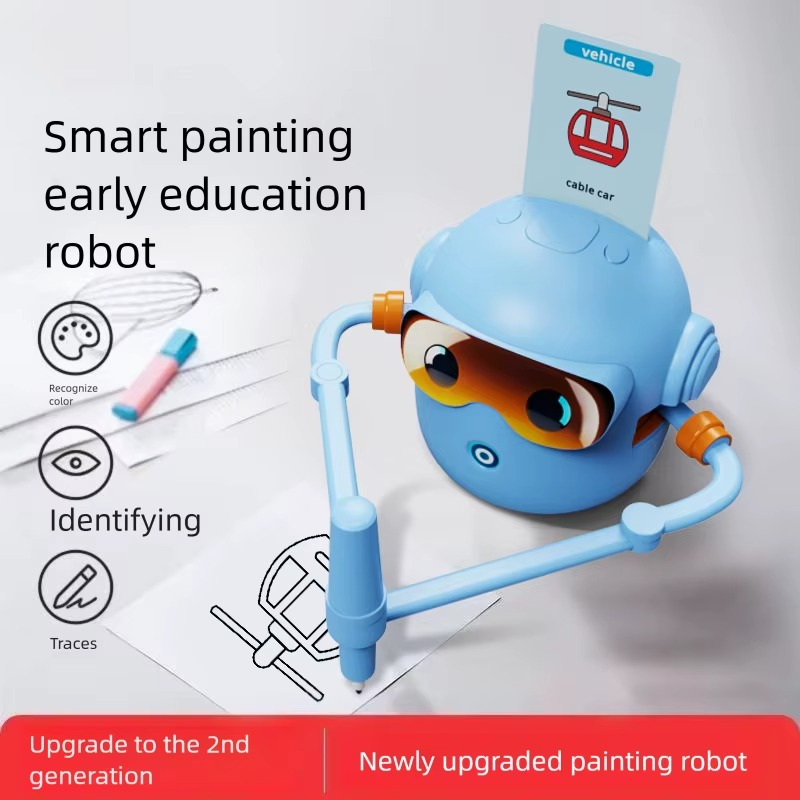Smart Drawing Robot Toy for Kids | Interactive Educational Writing & Sketch Learning Machine with Activity Cards and Creative Play