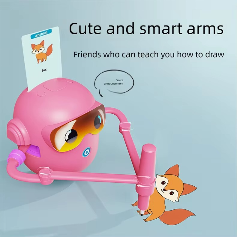 Smart Drawing Robot Toy for Kids | Interactive Educational Writing & Sketch Learning Machine with Activity Cards and Creative Play