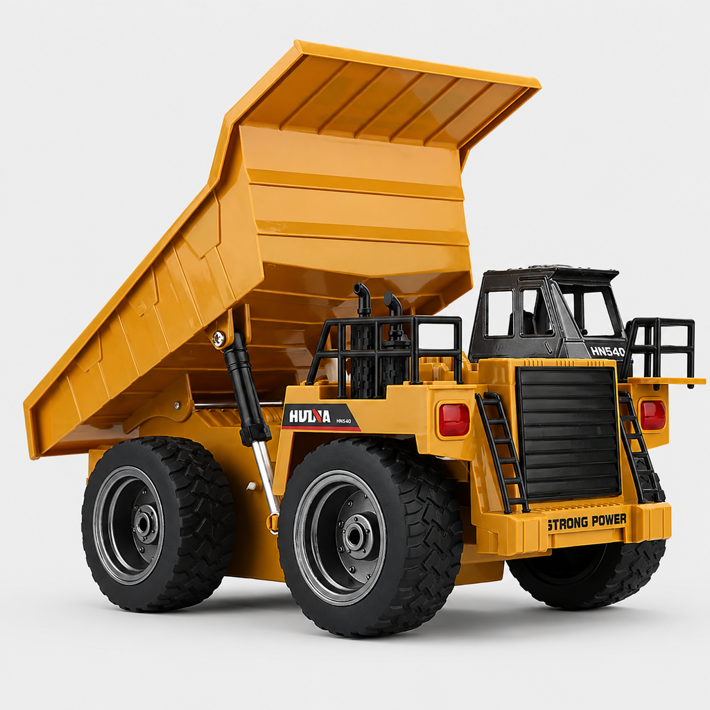Huina 1534 - 1:18 RC Alloy Engineering Dump Truck Remote Control Semi-alloy Model Outdoor Gift RC Truck Toys
