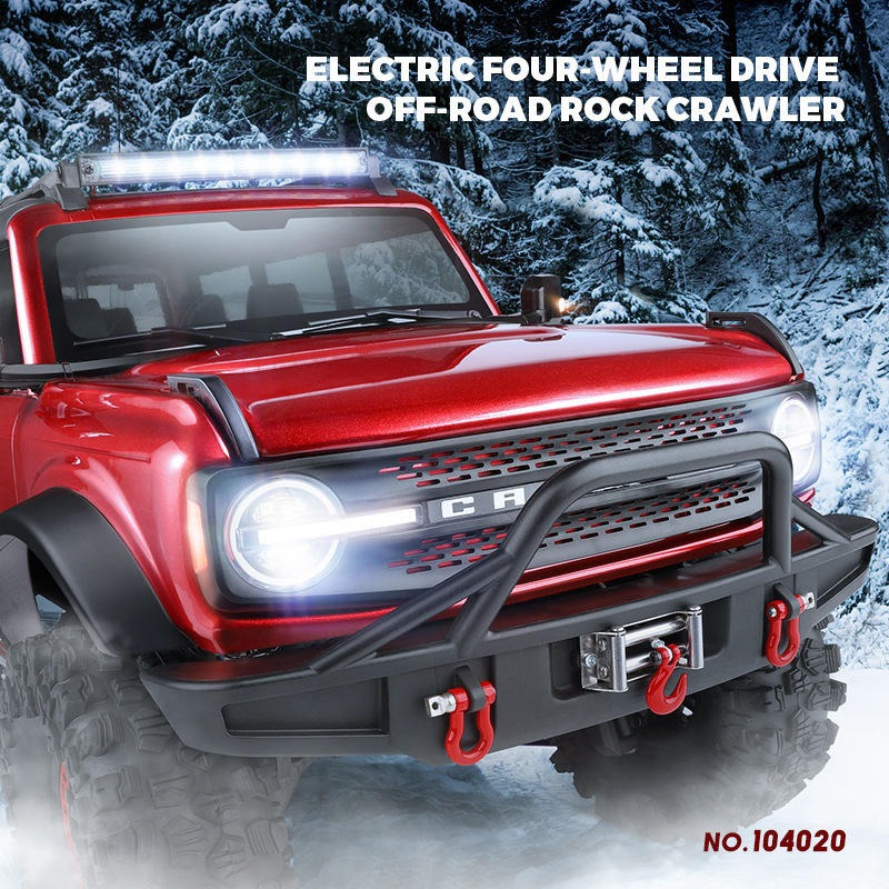 WLTOYS 104020 - 1:10 RC Rock Crawler | 4WD 2.4GHz Full Proportional Off-Road Climbing Truck with LED Lights & Scale Body