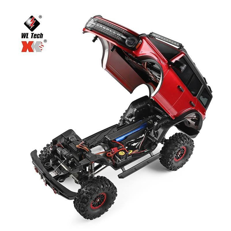WLTOYS 104020 - 1:10 RC Rock Crawler | 4WD 2.4GHz Full Proportional Off-Road Climbing Truck with LED Lights & Scale Body