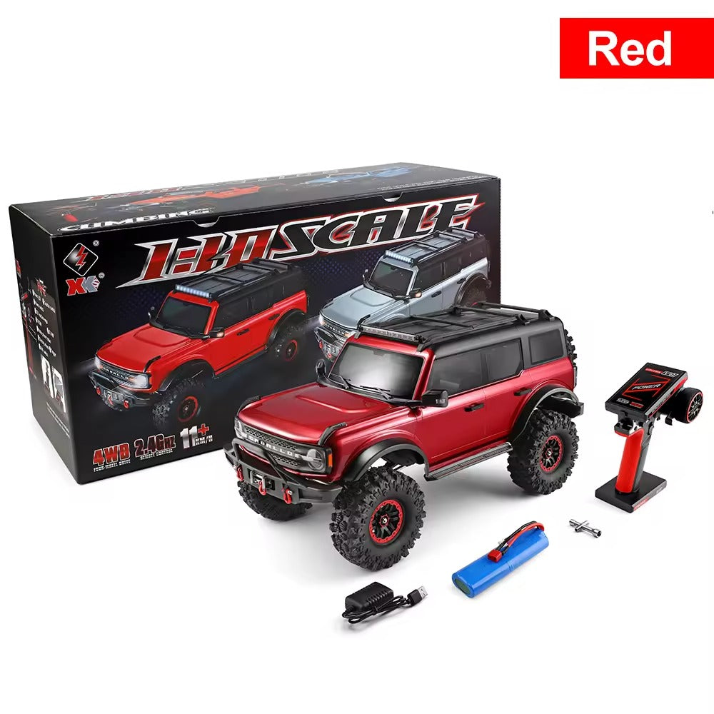 WLTOYS 104020 - 1:10 RC Rock Crawler | 4WD 2.4GHz Full Proportional Off-Road Climbing Truck with LED Lights & Scale Body