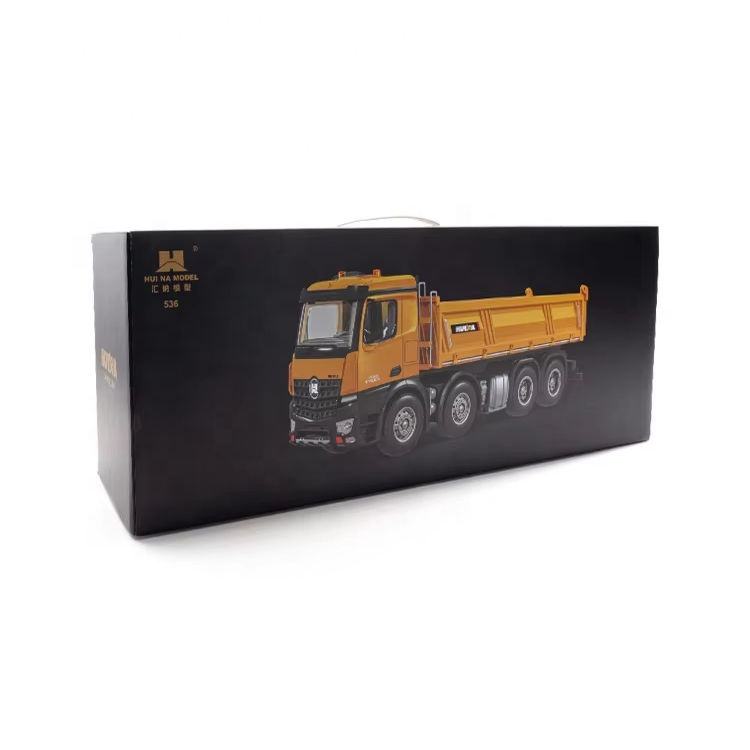 HUINA 1536 - 1:14 Large Dump Truck Alloy Remote Control Engineering Eight Wheel Heavy-Duty Dump Truck