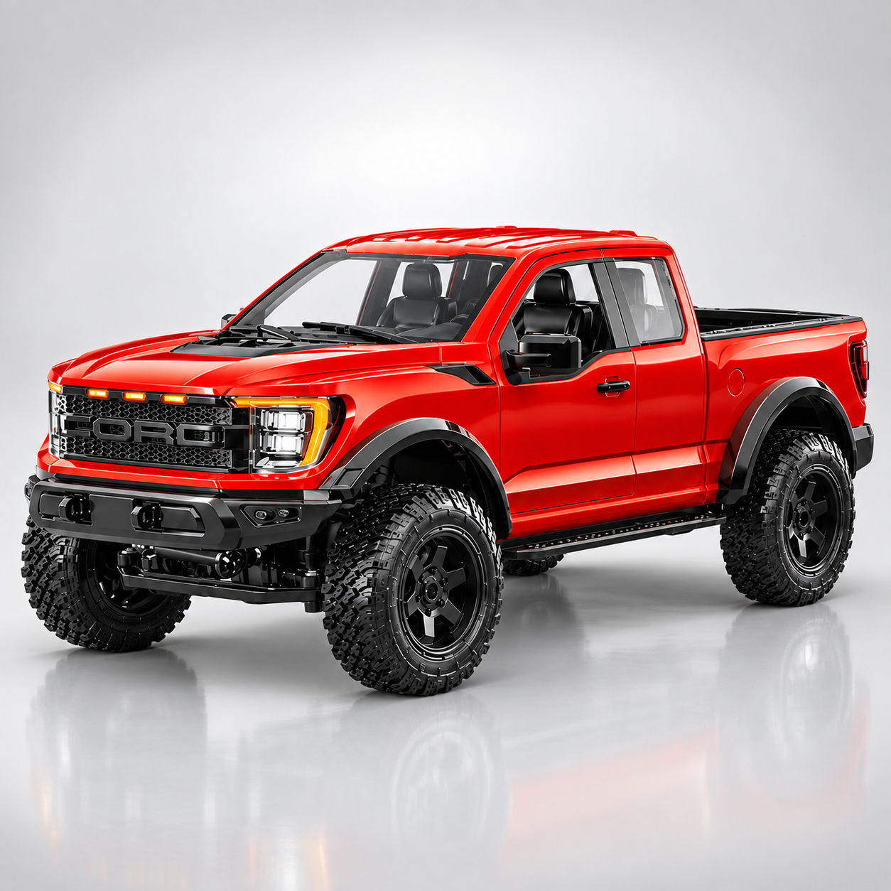 Hstar F150 - 1:12 Scale Raptor 4WD RC Off-Road Truck with 2.4GHz Remote Control, Rechargeable Battery, Ready-to-Run All Terrain Remote Control Pickup Truck for Kids & Adults
