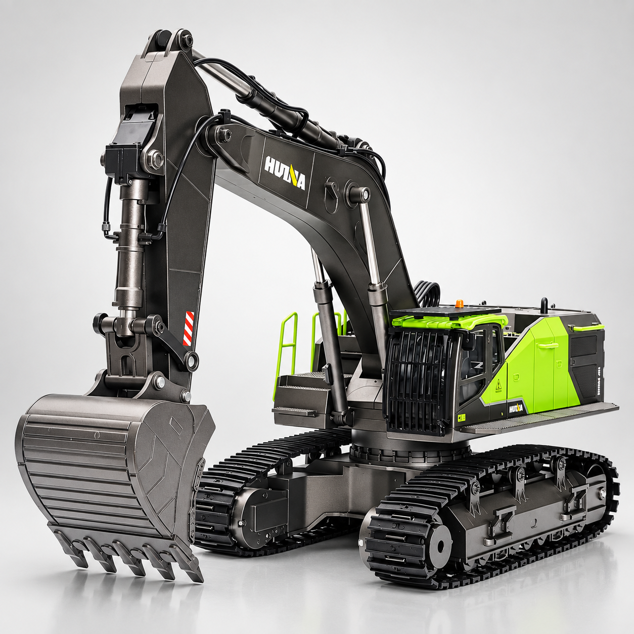 Huina 1593 - 1:14 RC Excavator | 2.4GHz 22CH Semi-Alloy Full Function Construction Digger with Realistic Lights & Sound