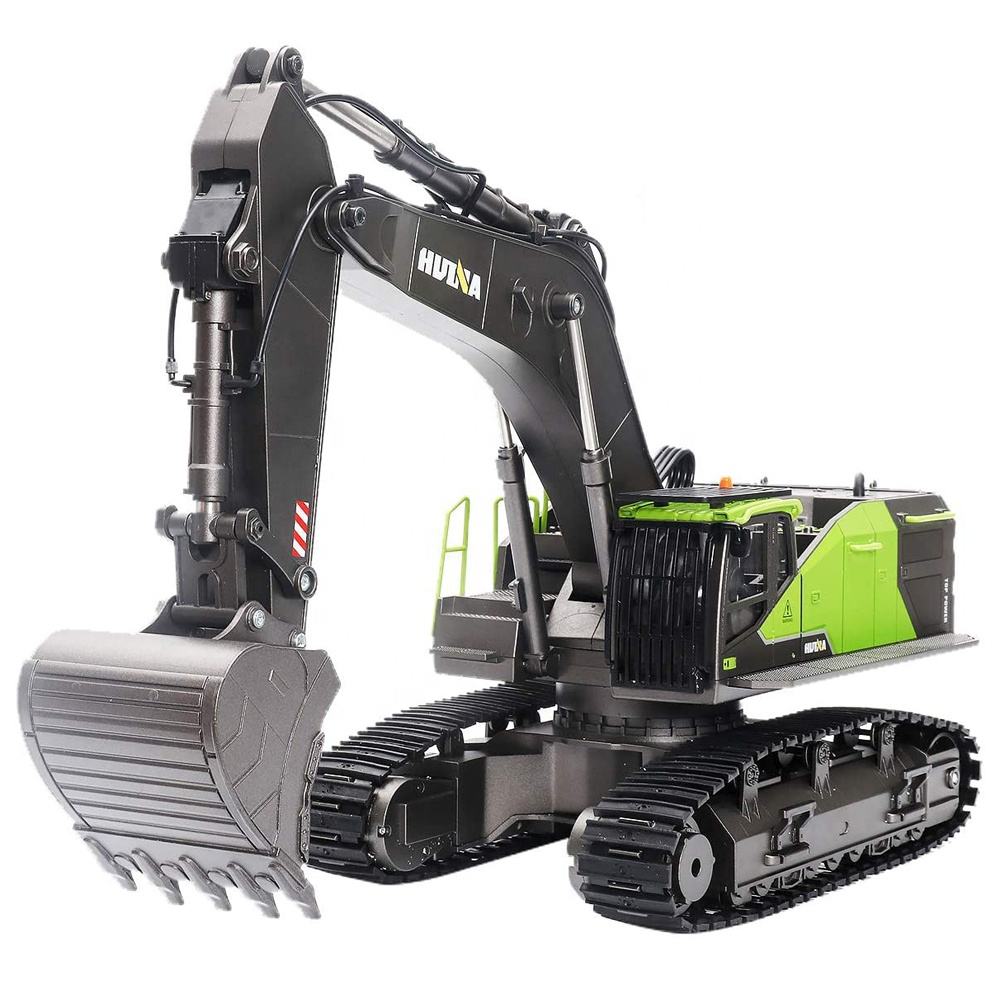 Huina 1593 - 1:14 RC Excavator | 2.4GHz 22CH Semi-Alloy Full Function Construction Digger with Realistic Lights & Sound