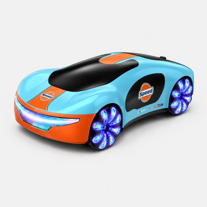 CV-E600 - Dual Spray Simulation Remote Control Concept RC Car with LED Lights 360° Stunt Drift Racing Toy for Kids