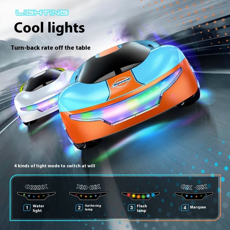 CV-E600 - Dual Spray Simulation Remote Control Concept RC Car with LED Lights 360° Stunt Drift Racing Toy for Kids