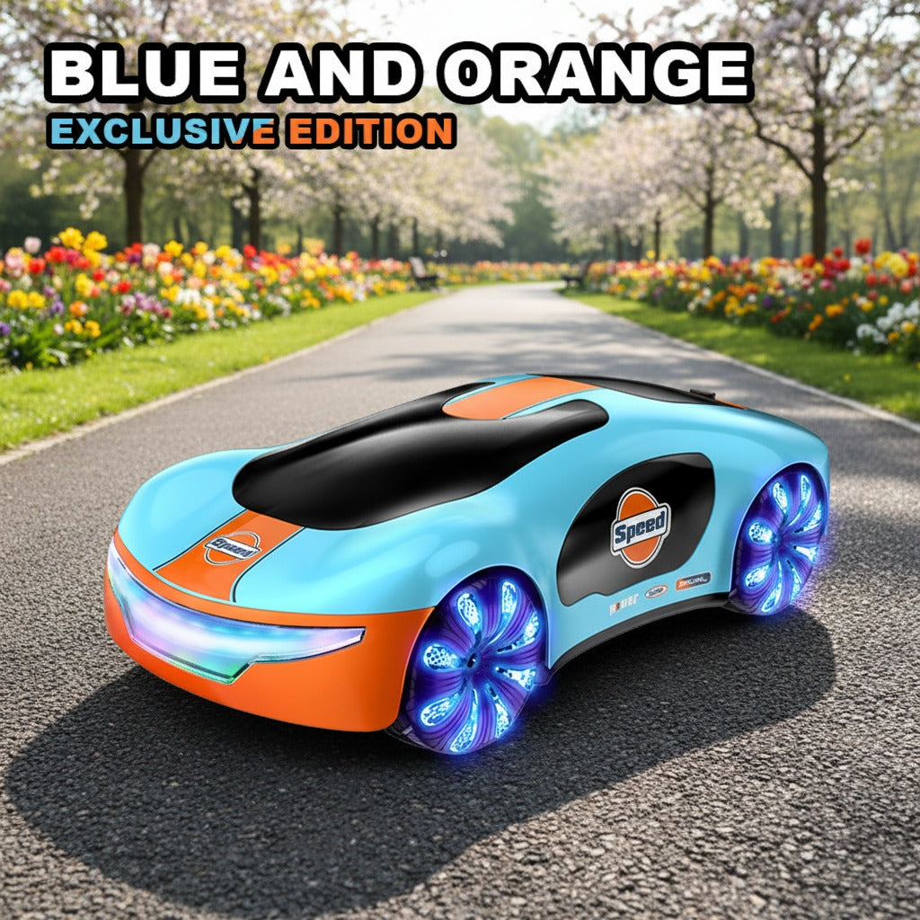 CV-E600 - Dual Spray Simulation Remote Control Concept RC Car with LED Lights 360° Stunt Drift Racing Toy for Kids