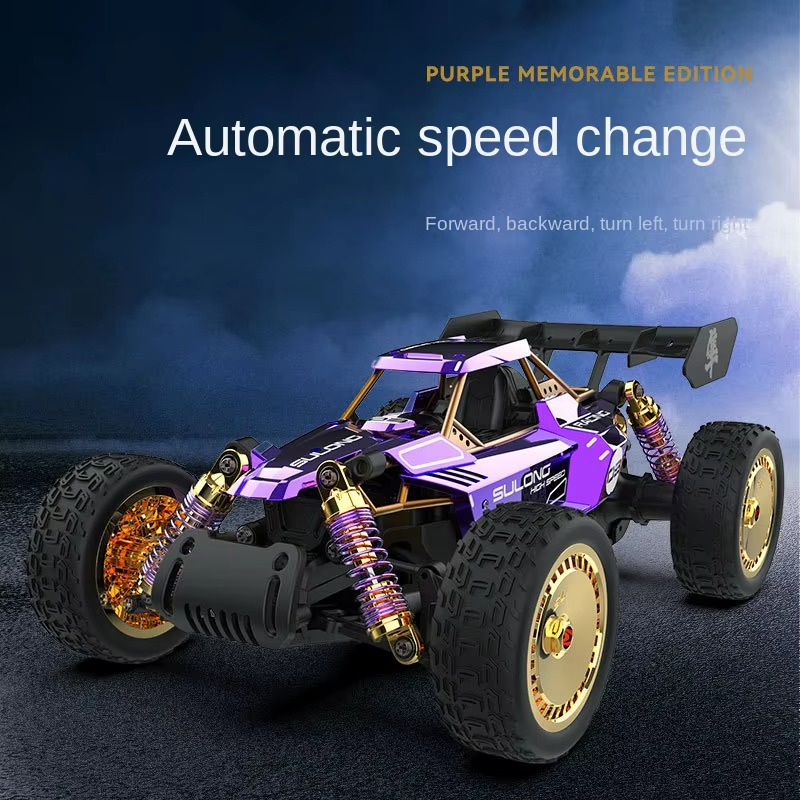 SULONG SL-6034 - 1:14 Scale Die-Cast Alloy RC Off-Road Buggy – 2.4GHz High-Speed Remote Control Car with Metal Body, Independent Suspension & Racing Design (Purple)