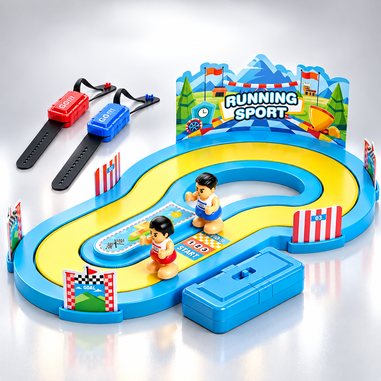 Interactive Induction Running Racing Toys Wireless Motion Sensor Battle Game Toy Racking Family Board Game for Kids Toys - G001