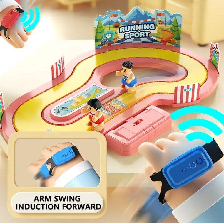 Interactive Induction Running Racing Toys Wireless Motion Sensor Battle Game Toy Racking Family Board Game for Kids Toys - G001